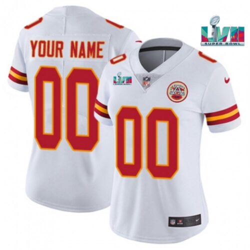 68618f60b2293_1 Women's Kansas City Chiefs Customized White Super Bowl LVII Limited Stitched Jersey(Run Small