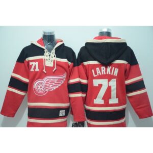 68618f776b6cf_1 Red Wings #71 Dylan Larkin Red Sawyer Hooded Sweatshirt Stitched NHL Jersey