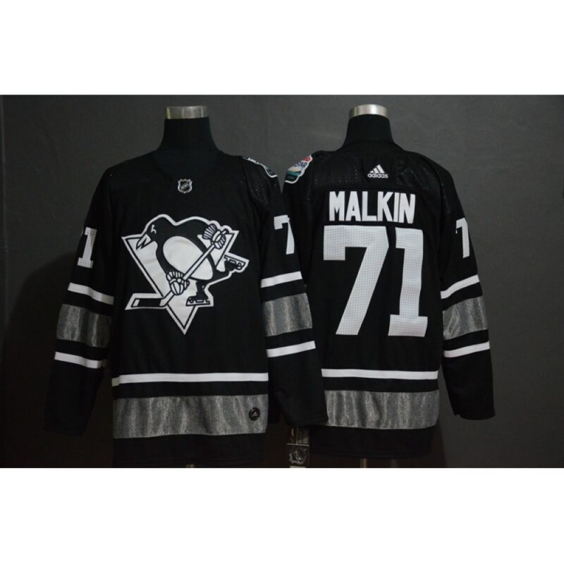 68618f8d3bcba_1 Men's Pittsburgh Penguins #71 Evgeni Malkin Black 2019 NHL All-Star Game Jersey