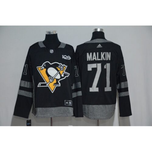 68618f9981985_1 Pittsburgh Penguins #71 Evgeni Malkin Black Men's 1917-2017 100th Anniversary Stitched NHL Jersey