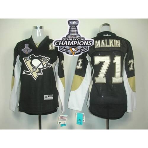 68618fb503cfe_1 Penguins #71 Vgeni Malkin Black 2016 Stanley Cup Champions Women's Home Stitched NHL Jersey