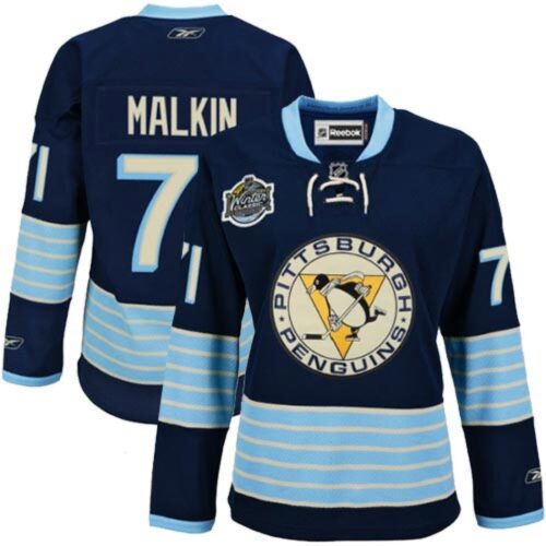 68618fbd629ef_1 Penguins #71 Evgeni Malkin Women 2011 Winter Classic Vintage Stitched Dark Blue NHL Jersey
