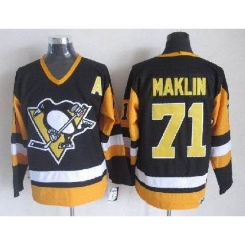 68618fc3f0055_1 Penguins #71 Evgeni Malkin Black CCM Throwback Stitched NHL Jersey