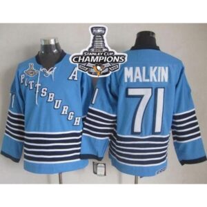 68618fd49abdf_1 Penguins #71 Evgeni Malkin Light Blue CCM Throwback 2016 Stanley Cup Champions Stitched NHL Jersey