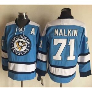 68618fd7c81d0_1 Penguins #71 Evgeni Malkin Blue Alternate CCM Throwback Stitched NHL Jersey