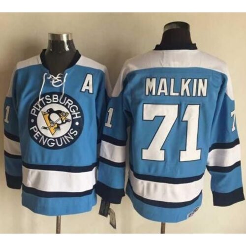 68618fd7c81d0_1 Penguins #71 Evgeni Malkin Blue Alternate CCM Throwback Stitched NHL Jersey