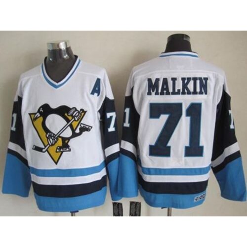 68618ff640a3e_1 Penguins #71 Evgeni Malkin White/Blue CCM Throwback Stitched NHL Jersey