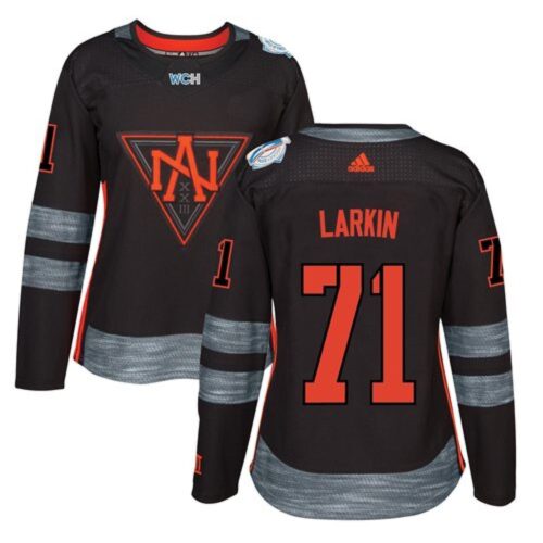 6861902308f00_1 Team North America #71 Dylan Larkin Black 2016 World Cup Women's Stitched NHL Jersey