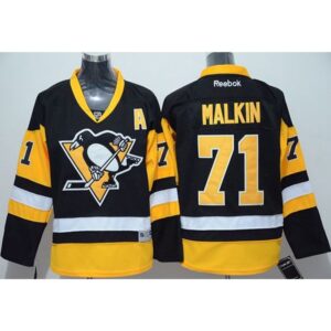 68619071e9c48_1 Penguins #71 Evgeni Malkin Black Alternate Stitched Youth NHL Jersey