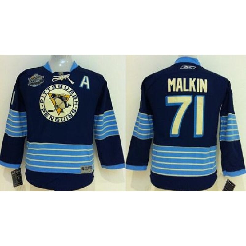 68619074bd164_1 Penguins #71 Evgeni Malkin 2011 Winter Classic Vintage Stitched Dark Blue Youth NHL Jersey