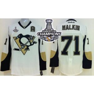 6861908f9d646_1 Penguins #71 Evgeni Malkin White 2016 Stanley Cup Champions Stitched Youth NHL Jersey