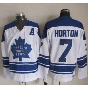 686190b36cf33_1 Maple Leafs #7 Tim Horton White CCM Throwback Third Stitched NHL Jersey