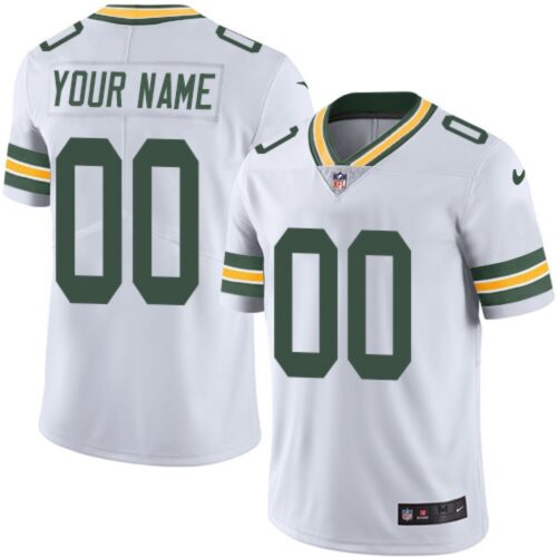 686190c370aff_1 Men's Green Bay Packers Customized White Vapor Untouchable NFL Stitched Limited Jersey