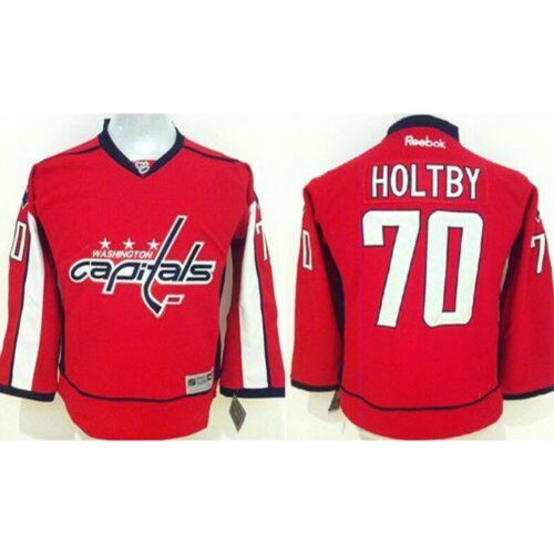 686190c8e529e_1 Capitals #70 Braden Holtby Red Stitched Youth NHL Jersey