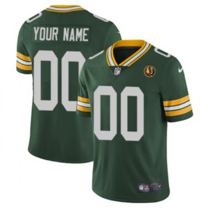 686190d6d69c9_1 Men's Green Bay Packers Active Player Custom Green With John Madden Patch Vapor Limited Stitched Football Jersey