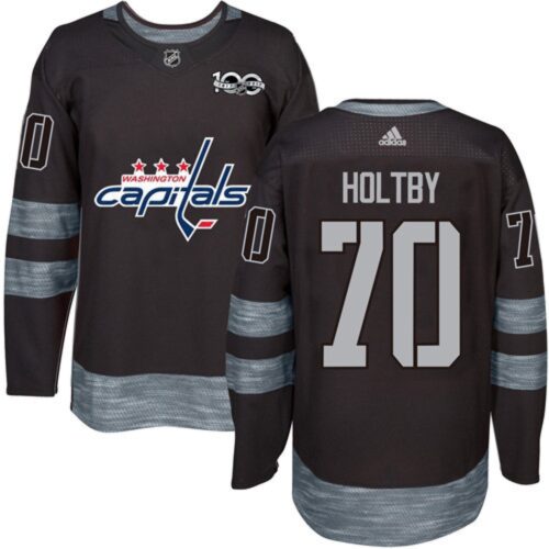 686190e555038_1 Capitals #70 Braden Holtby Black 1917-2017 100th Anniversary Stitched NHL Jersey