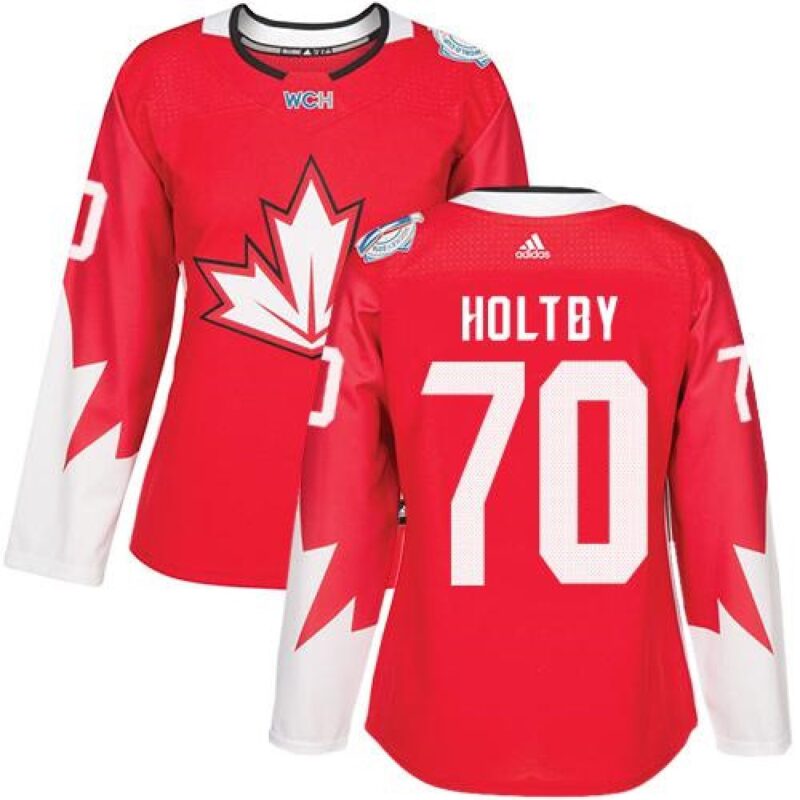 686190fd8f1e6_1 Team Canada #70 Braden Holtby Red 2016 World Cup Women's Stitched NHL Jersey