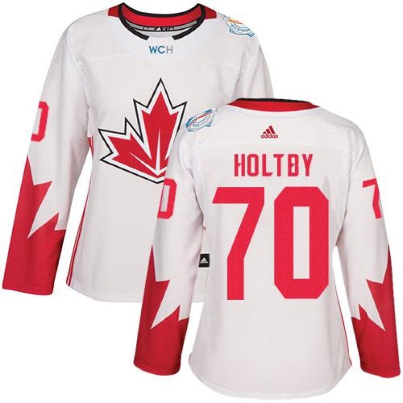 6861910005a47_1 Team Canada #70 Braden Holtby White 2016 World Cup Women's Stitched NHL Jersey