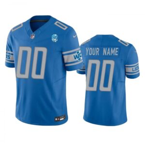 686191034c672_1 Men's Detroit Lions Active Player Custom Blue 2023 F.U.S.E. 90th Anniversary Vapor Untouchable Limited Stitched Jersey