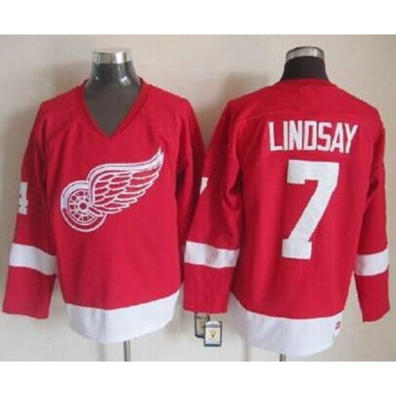 6861911897bef_1 Red Wings #7 Ted Lindsay Red CCM Throwback Stitched NHL Jersey