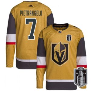 6861911ed2406_1 Men's Vegas Golden Knights #7 Alex Pietrangelo Gold 2023 Stanley Cup Final Stitched Jersey