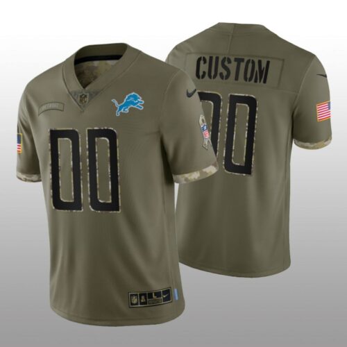 6861912c441b3_1 Men's Detroit Lions ACTIVE PLAYER Custom Olive 2022 Salute To Service Limited Stitched Jersey