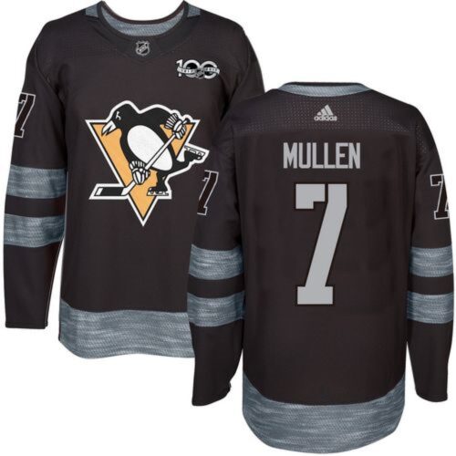 6861915ca7efc_1 Penguins #7 Joe Mullen Black 1917-2017 100th Anniversary Stitched NHL Jersey
