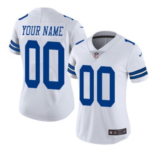 686191734e9be_1 Women's Dallas Cowboys Customized White Vapor Untouchable Stitched Jersey(Run Small