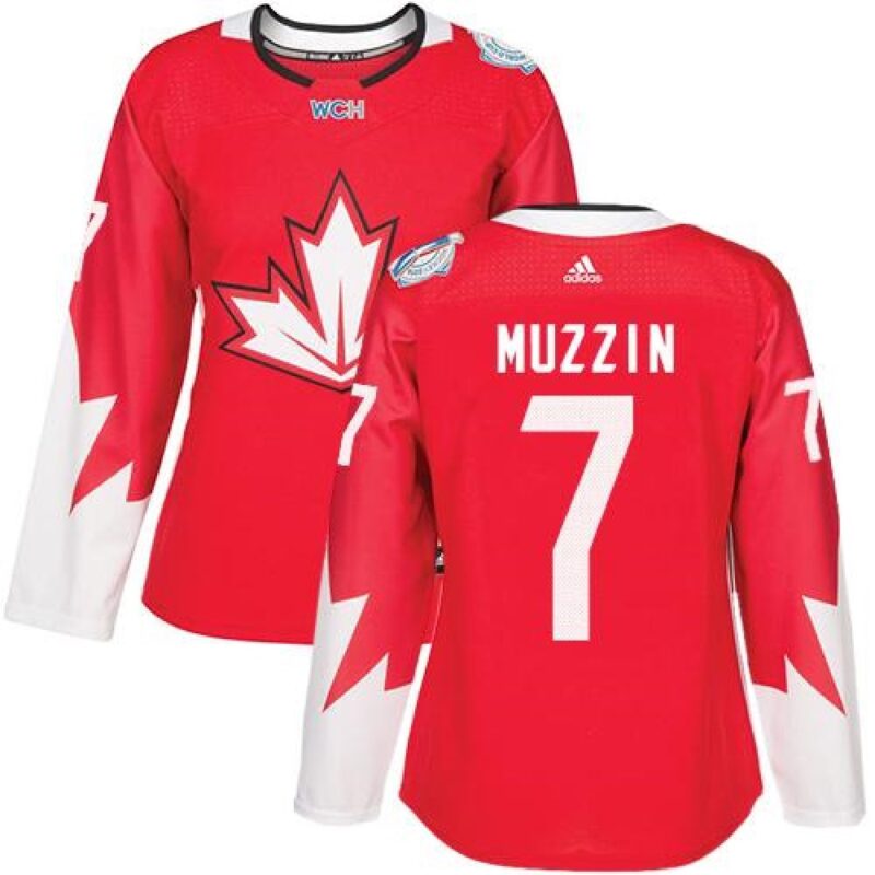 686191c92b2a6_1 Team Canada #7 Jake Muzzin Red 2016 World Cup Women's Stitched NHL Jersey