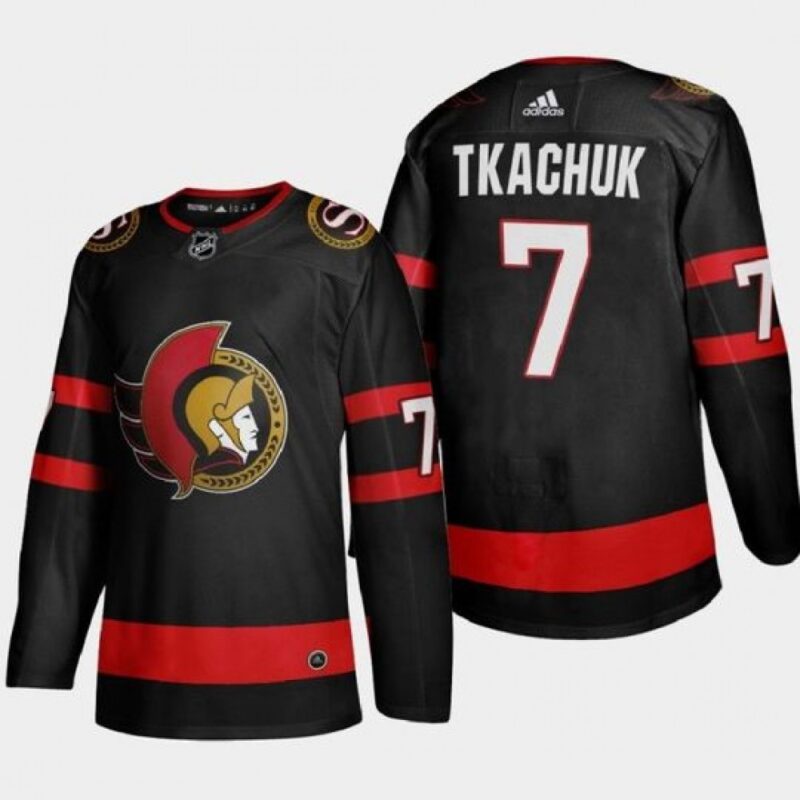 686191ddc40ef_1 Men's Ottawa Senators #7 Brady Tkachuk 2021 Black Stitched Home Jersey