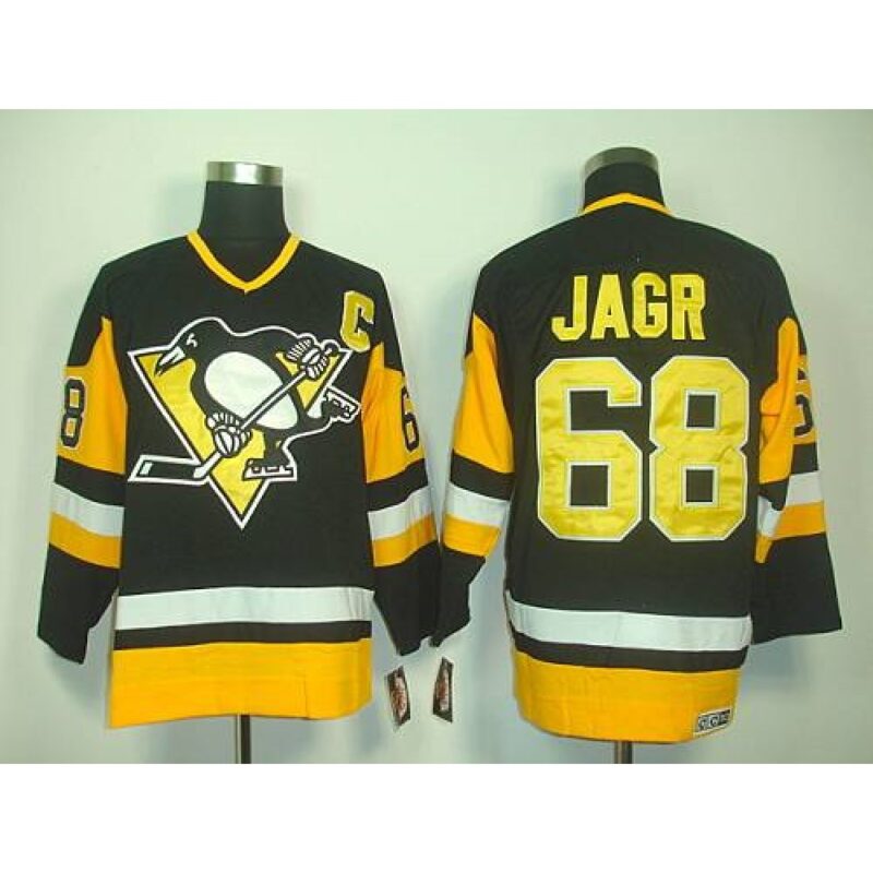 686191f986e57_1 Penguins #68 Jaromir Jagr Black CCM Throwback Stitched NHL Jersey