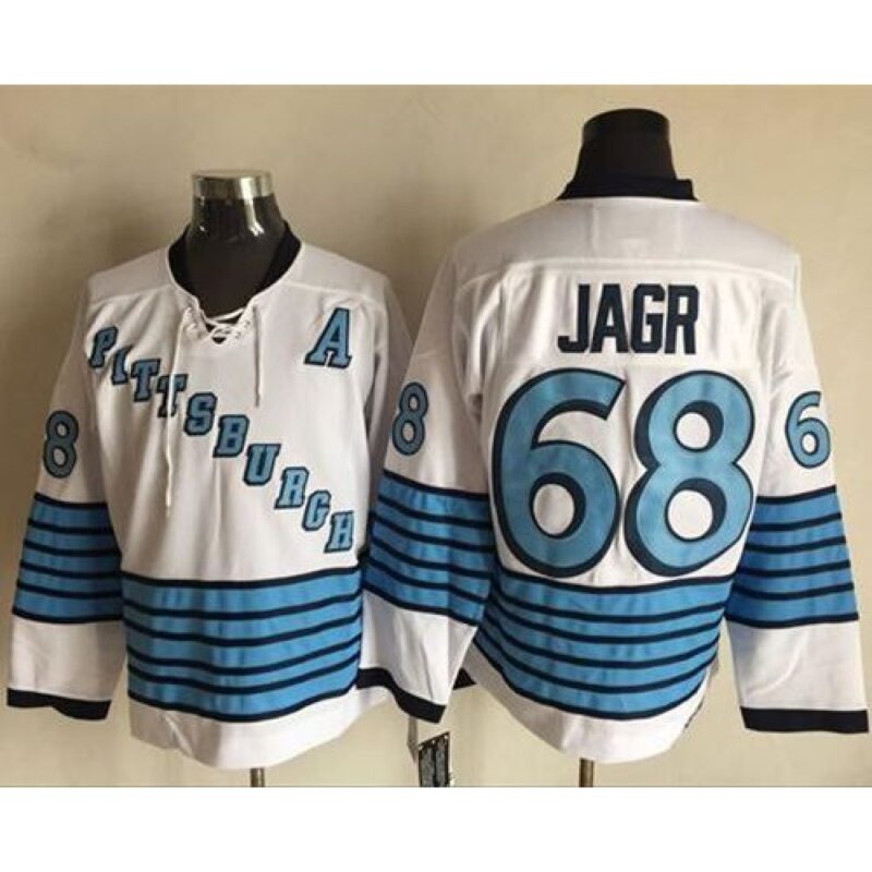 68619213d0dcb_1 Penguins #68 Jaromir Jagr White/Light Blue CCM Throwback Stitched NHL Jersey