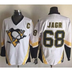 6861921a4297d_1 Penguins #68 Jaromir Jagr White CCM Throwback Stitched NHL Jersey