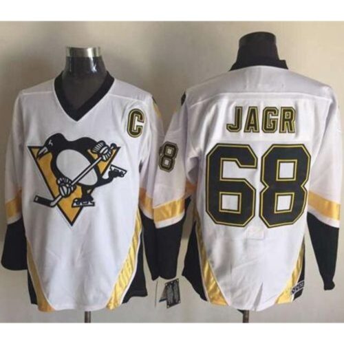 6861921a4297d_1 Penguins #68 Jaromir Jagr White CCM Throwback Stitched NHL Jersey