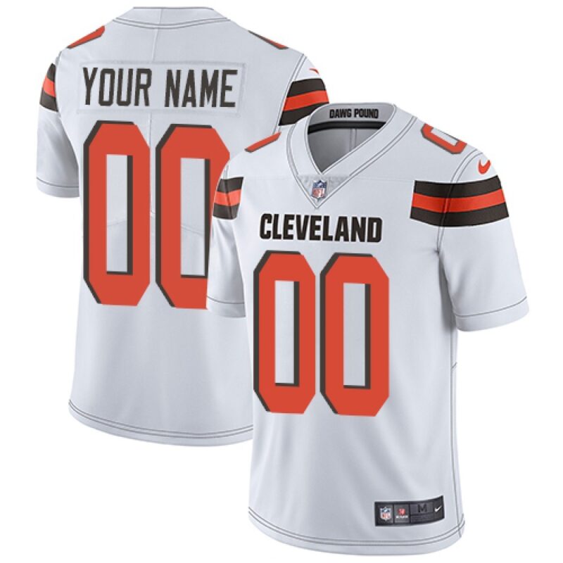 68619235e432a_1 Men's Cleveland Browns Customized White Vapor Untouchable NFL Stitched Limited Jersey
