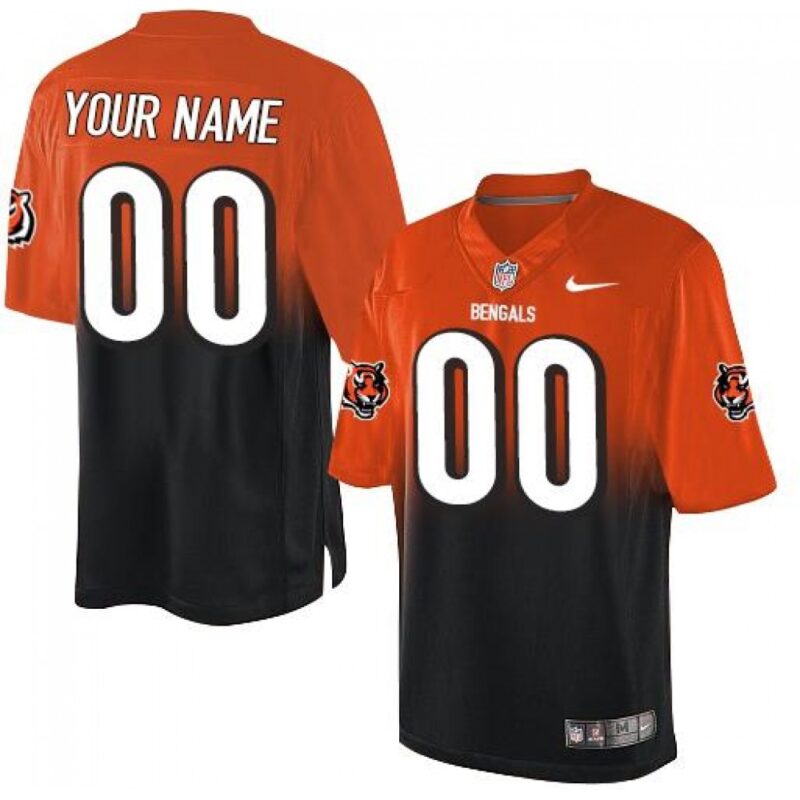 68619282e9b54_1 Cincinnati Bengals Customized Orange/Black Men's Stitched Elite Fadeaway Fashion NFL Jersey