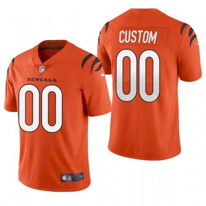 6861928909d6f_1 Men's Cincinnati Bengals Customized 2021 New Orange Vapor Untouchable Limited Stitched Jersey