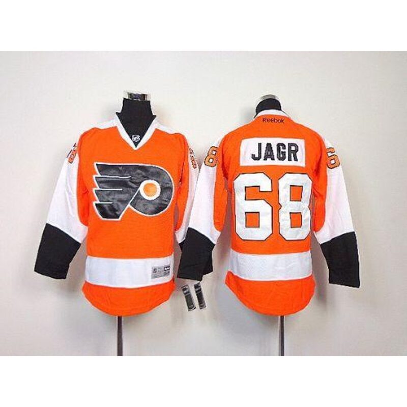 686192a1b8b68_1 Flyers #68 Jaromir Jagr Orange Stitched Youth NHL Jersey