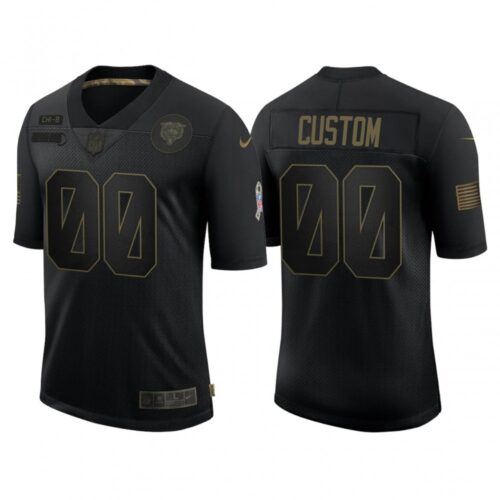 686192b04b42d_1 Men's Chicago Bears Customized 2020 Black Salute To Service Limited Stitched Jersey