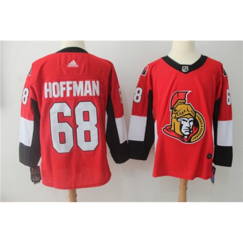 686192b13de34_1 Men's Ottawa Senators #68 Mike Hoffman Red Stitched NHL Jersey