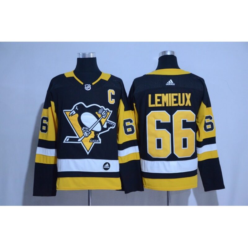 686192c088827_1 Men's Pittsburgh Penguins #66 Mario Lemieux Black Road Authentic Stitched NHL Jersey