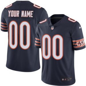 686192d968cac_1 Men's Chicago Bears Customized Navy Blue Team Color Vapor Untouchable NFL Stitched Limited Jersey
