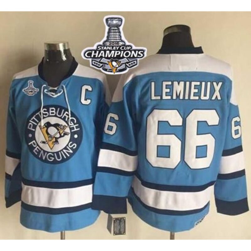 686192e69dd91_1 Penguins #66 Mario Lemieux Blue Alternate CCM Throwback 2016 Stanley Cup Champions Stitched NHL Jersey