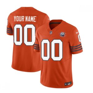 686192e72032a_1 Men's Chicago Bears Active Player Custom 2023 F.U.S.E. Orange Throwback Limited Stitched Football Jersey