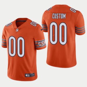 686192ef7d8e5_1 Men's Chicago Bears Customized Orange Vapor Untouchable NFL Stitched Limited Jersey