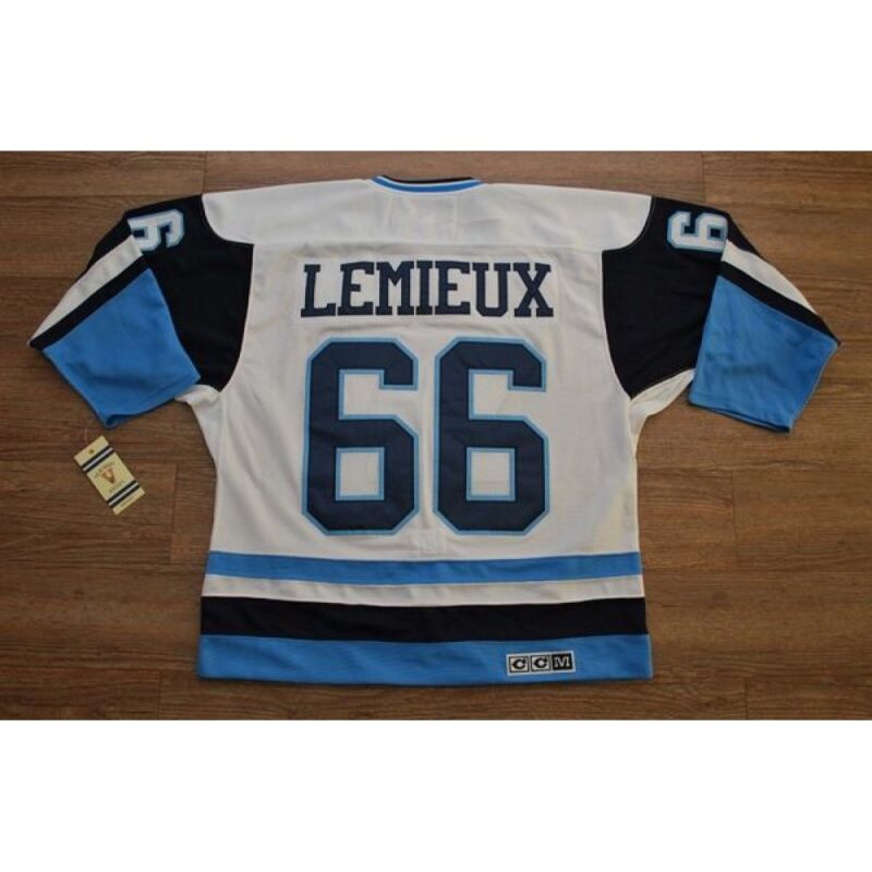 686192f2f1d33_1 Penguins #66 Mario Lemieux Stitched White/Blue CCM Throwback NHL Jersey