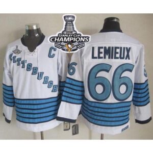 686192ff278d0_1 Penguins #66 Mario Lemieux White/Light Blue CCM Throwback 2016 Stanley Cup Champions Stitched NHL Jersey