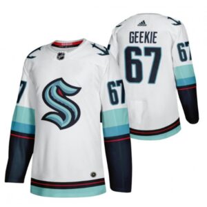 6861934050abe_1 Men's Seattle Kraken #67 Morgan Geekie White Stitched Jersey