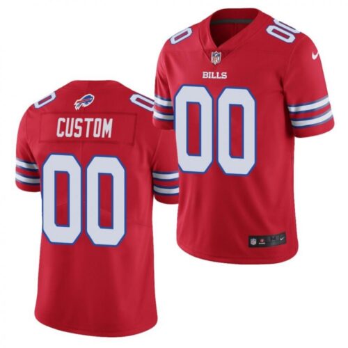 686193849b0e9_1 Men's Buffalo Bills Customized Red Vapor Untouchable Stitched Limited Jersey