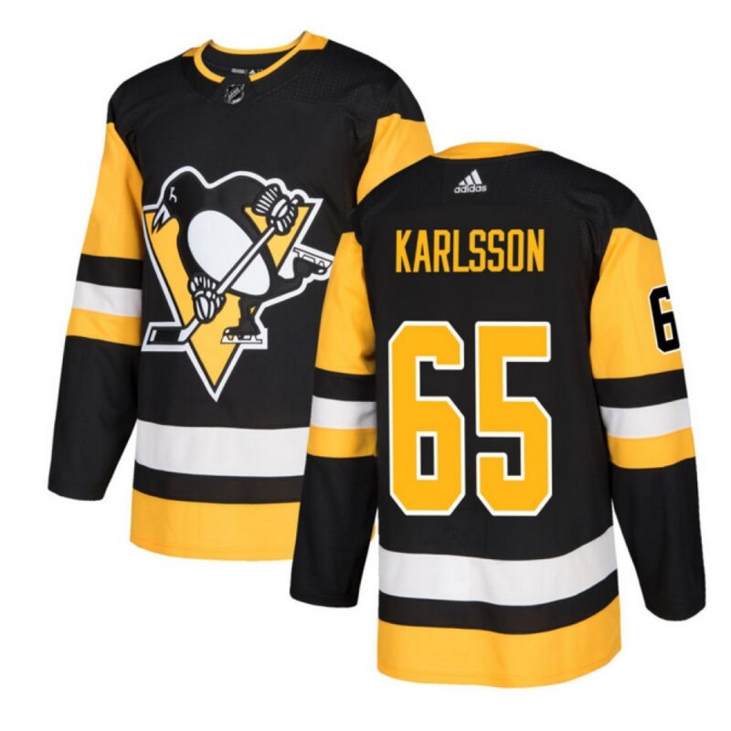 68619386e3dd5_1 Men's Pittsburgh Penguins #65 Erik Karlsson Black Stitched Jersey